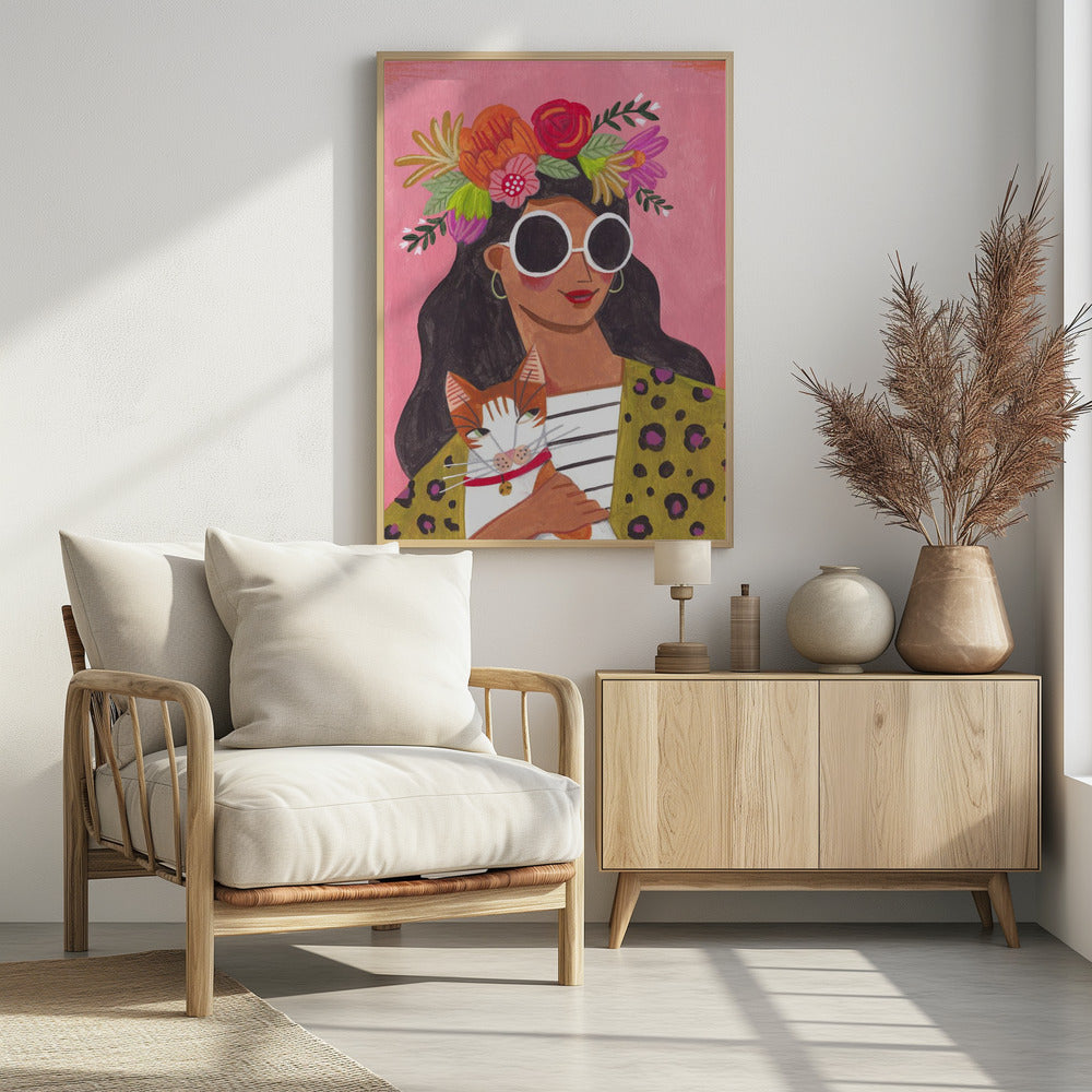 Cat Lady - Poster / Art Print - interiör