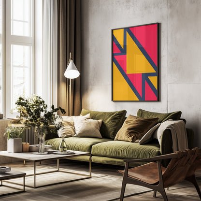 Bright Geometric #2 - Poster / Art Print - interiör