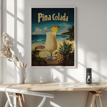 Pina Colada Vintage - Poster / Art Print - interiör