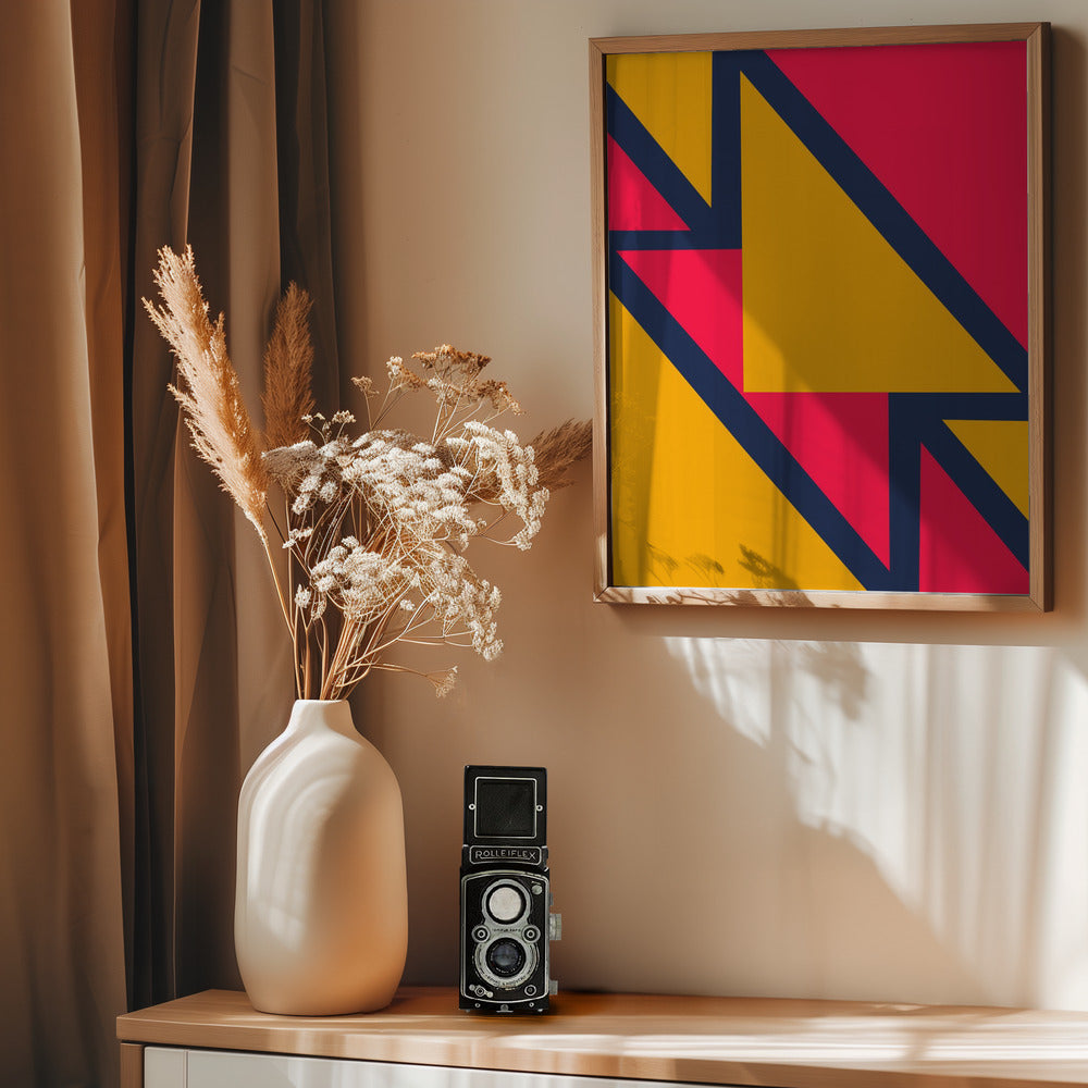 Bright Geometric #2 - Poster / Art Print - interiör