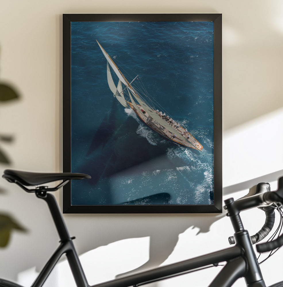 Team in race - Poster / Art Print - interiör