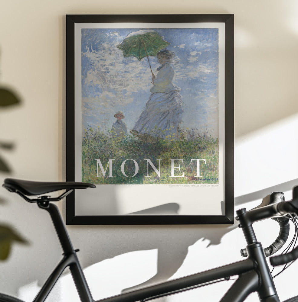 Woman With Parasol - Poster / Art Print - interiör