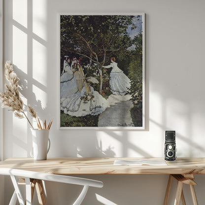 Claude Monet's Women In the Garden (1866) - Poster / Art Print - interiör