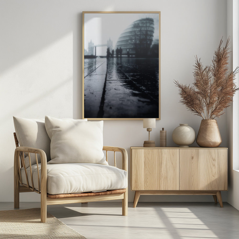 Misty hall - Poster / Art Print - interiör