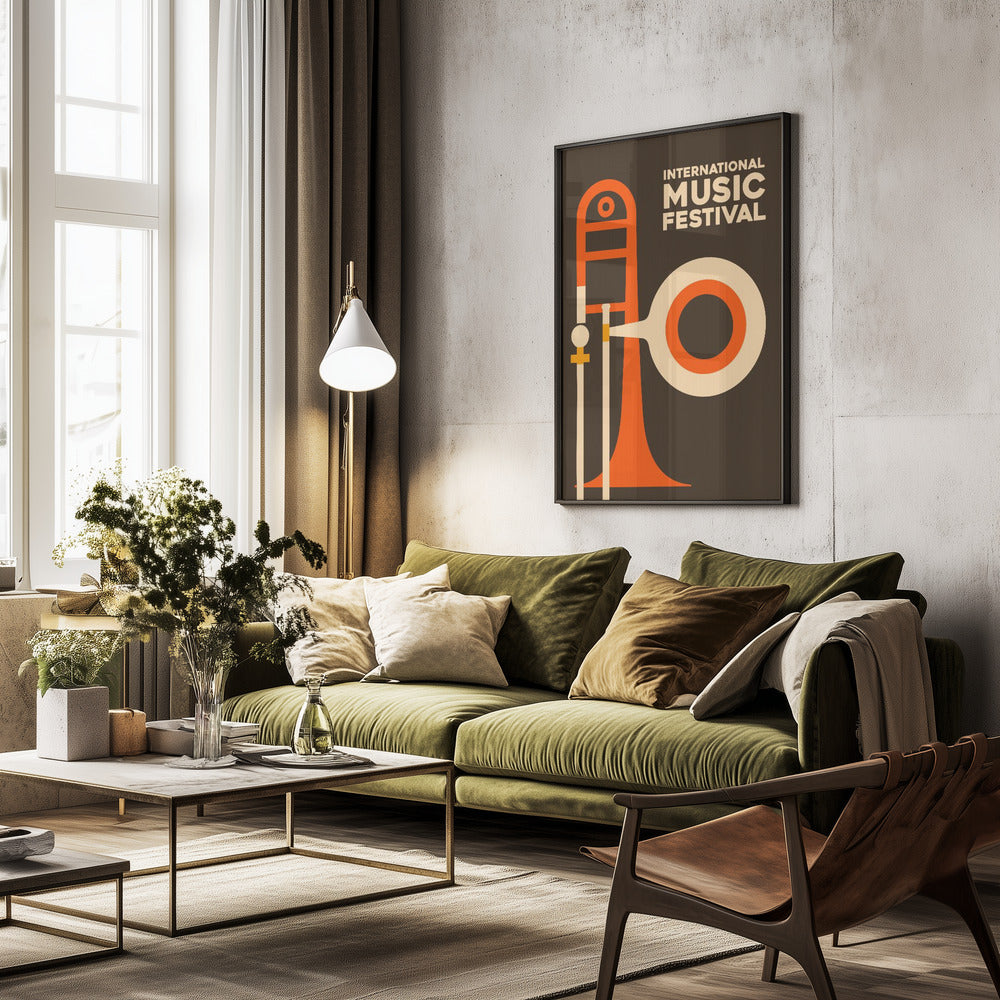 International Music Festival - Poster / Art Print - interiör