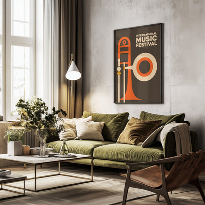 International Music Festival - Poster / Art Print - interiör