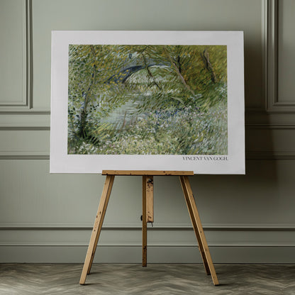 River Bank In Springtime (1887) Horisontal - Poster / Art Print - interiör