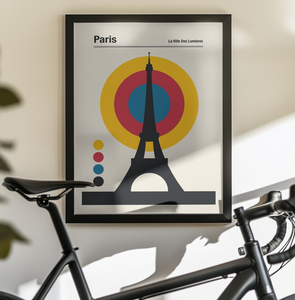 Paris Eiffel Tower Retro travel Print - Poster / Art Print - interiör