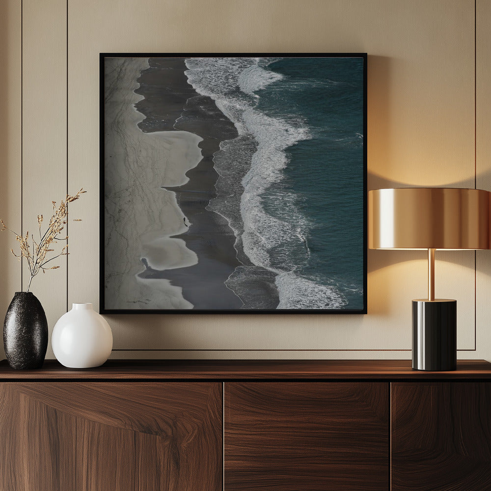 Running waves - Poster / Art Print - interiör