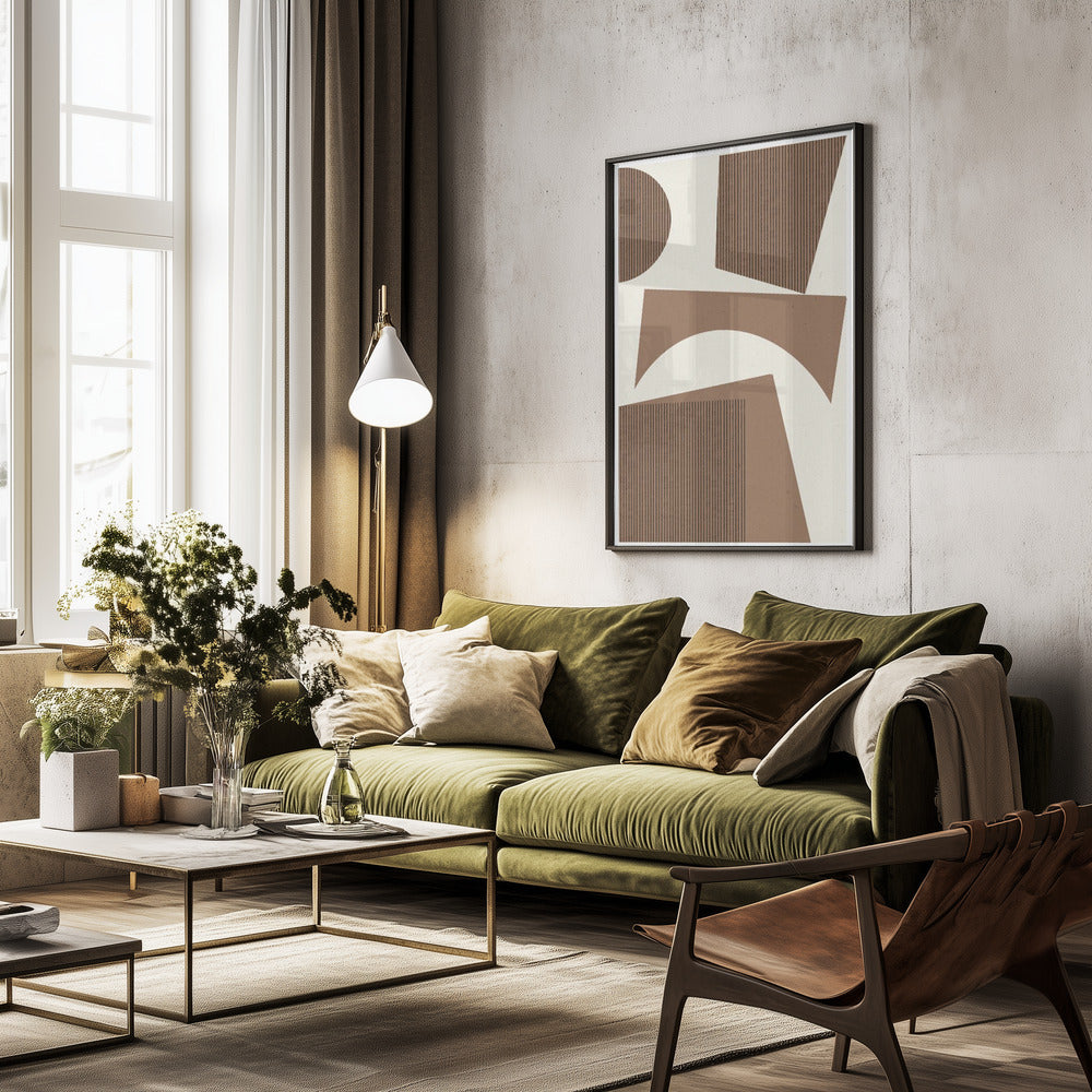 Modern Abstract Shape 02 - Poster / Art Print - interiör