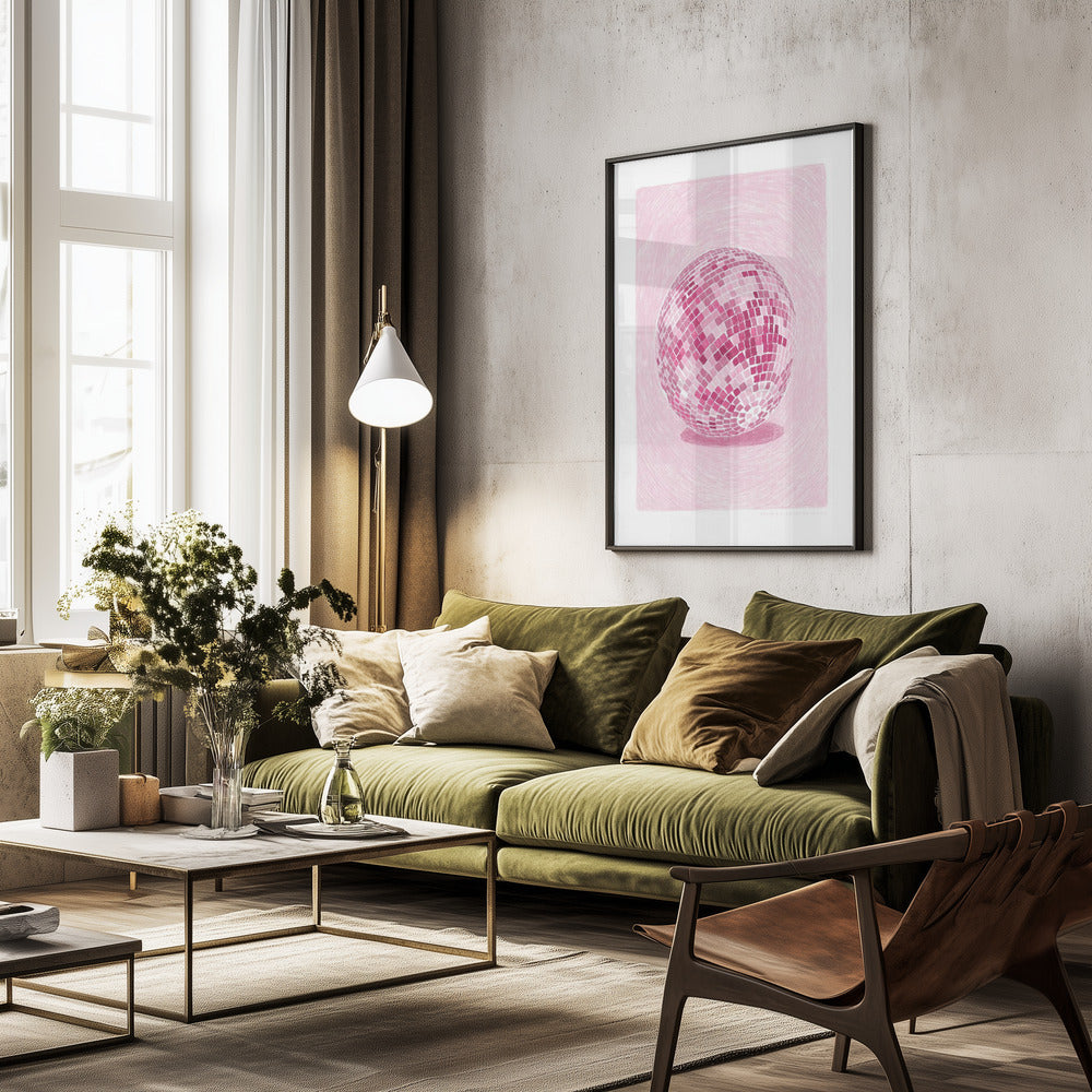 Pandc Discoball - Poster / Art Print - interiör