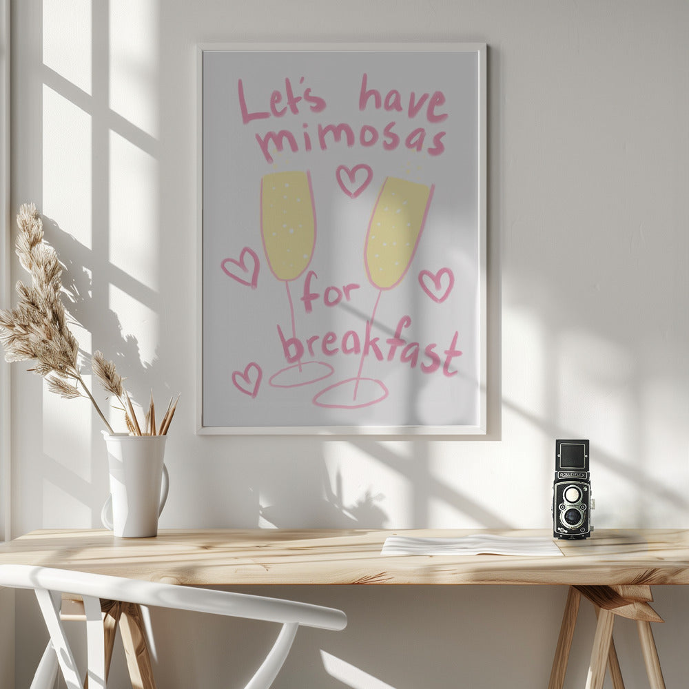 Mimosas - Poster / Art Print - interiör