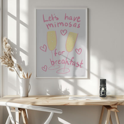 Mimosas - Poster / Art Print - interiör