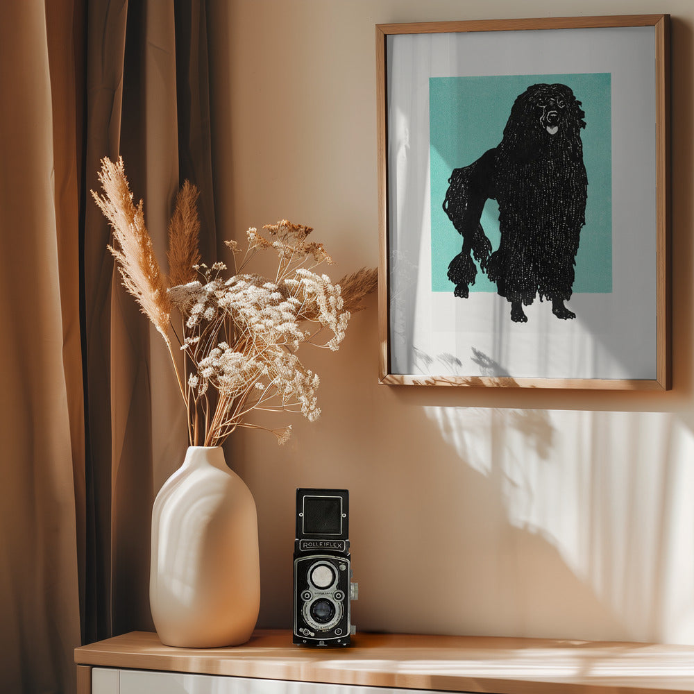 Poodle - Poster / Art Print - interiör