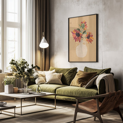 Sunflowers 8 - Poster / Art Print - interiör