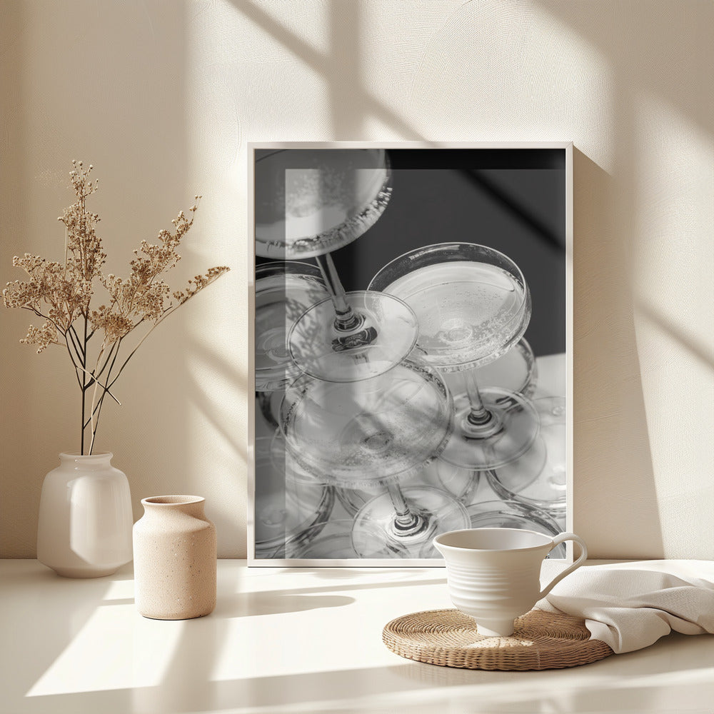Champagne tower_5 - Poster / Art Print - interiör