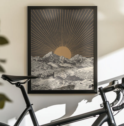 Mountainscape Nº6 - Poster / Art Print - interiör