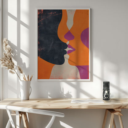 The Kiss - Poster / Art Print - interiör