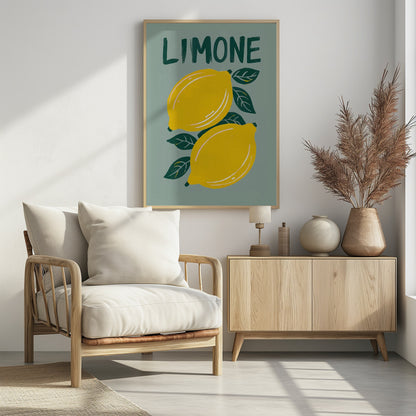 Limone - Poster / Art Print - interiör