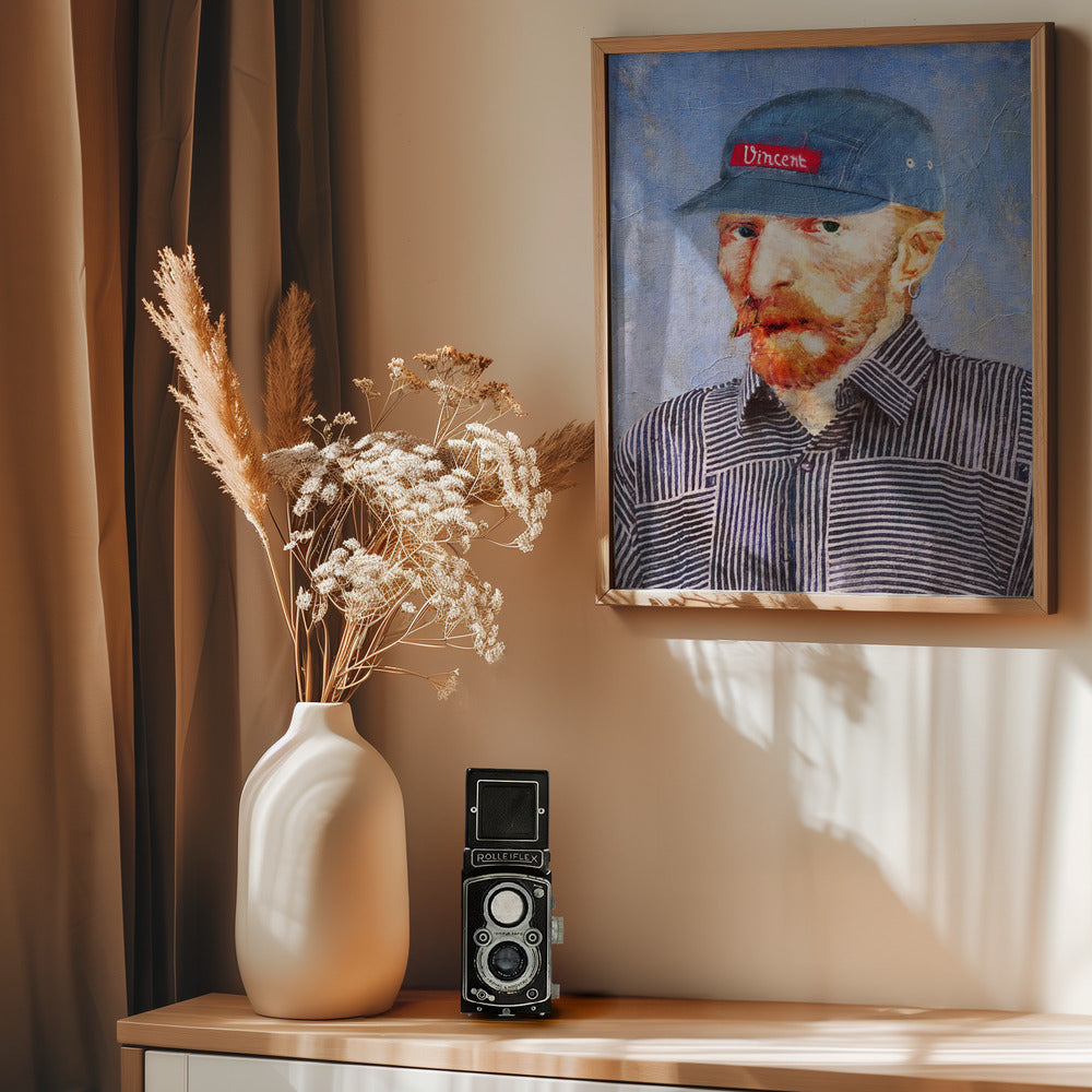 Hipster Vincent - Poster / Art Print - interiör