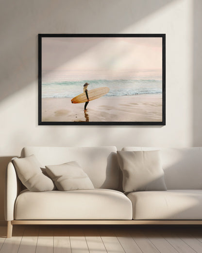 Surfer Cowgirl - Poster / Art Print - interiör