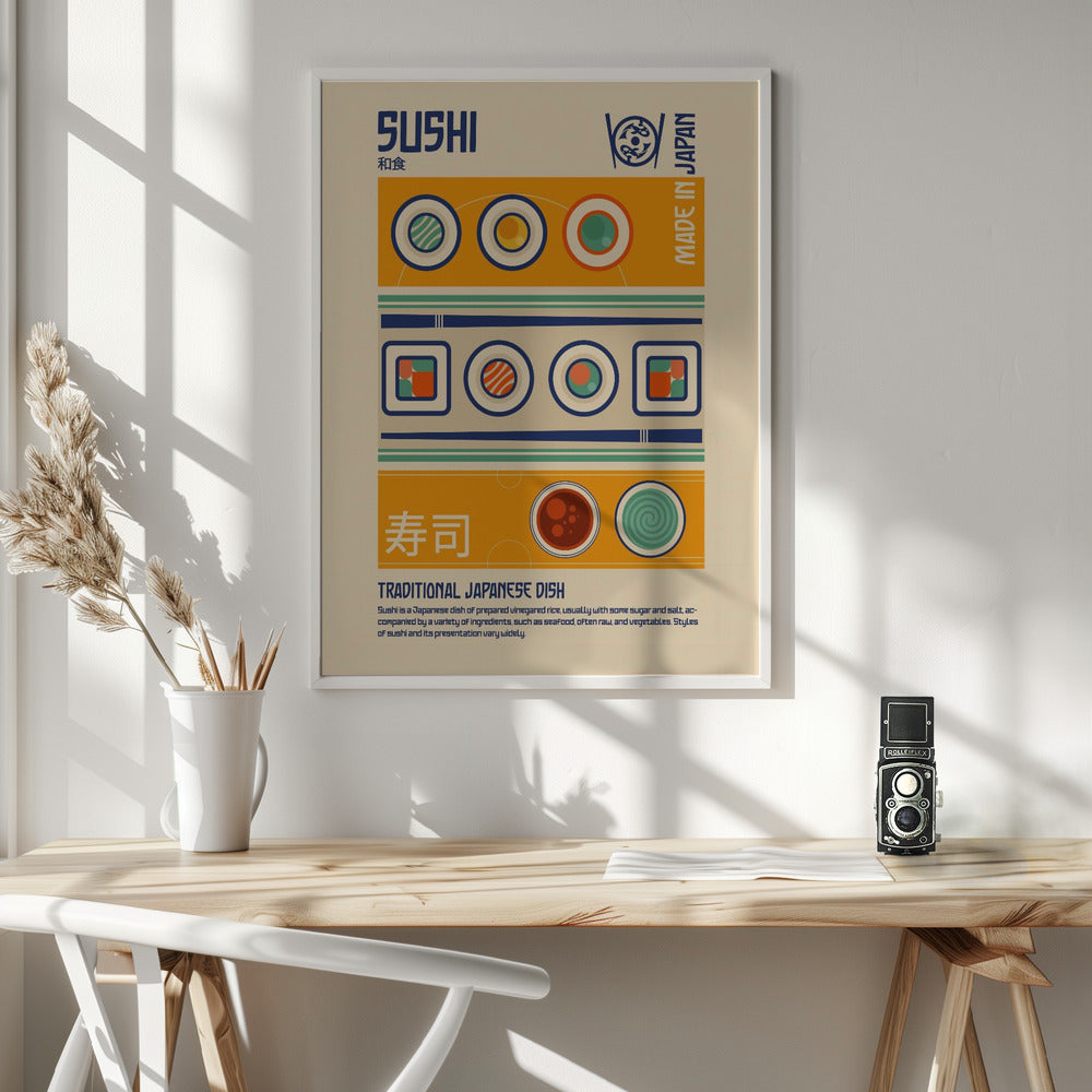 Sushi Japanese Food Print - Poster / Art Print - interiör