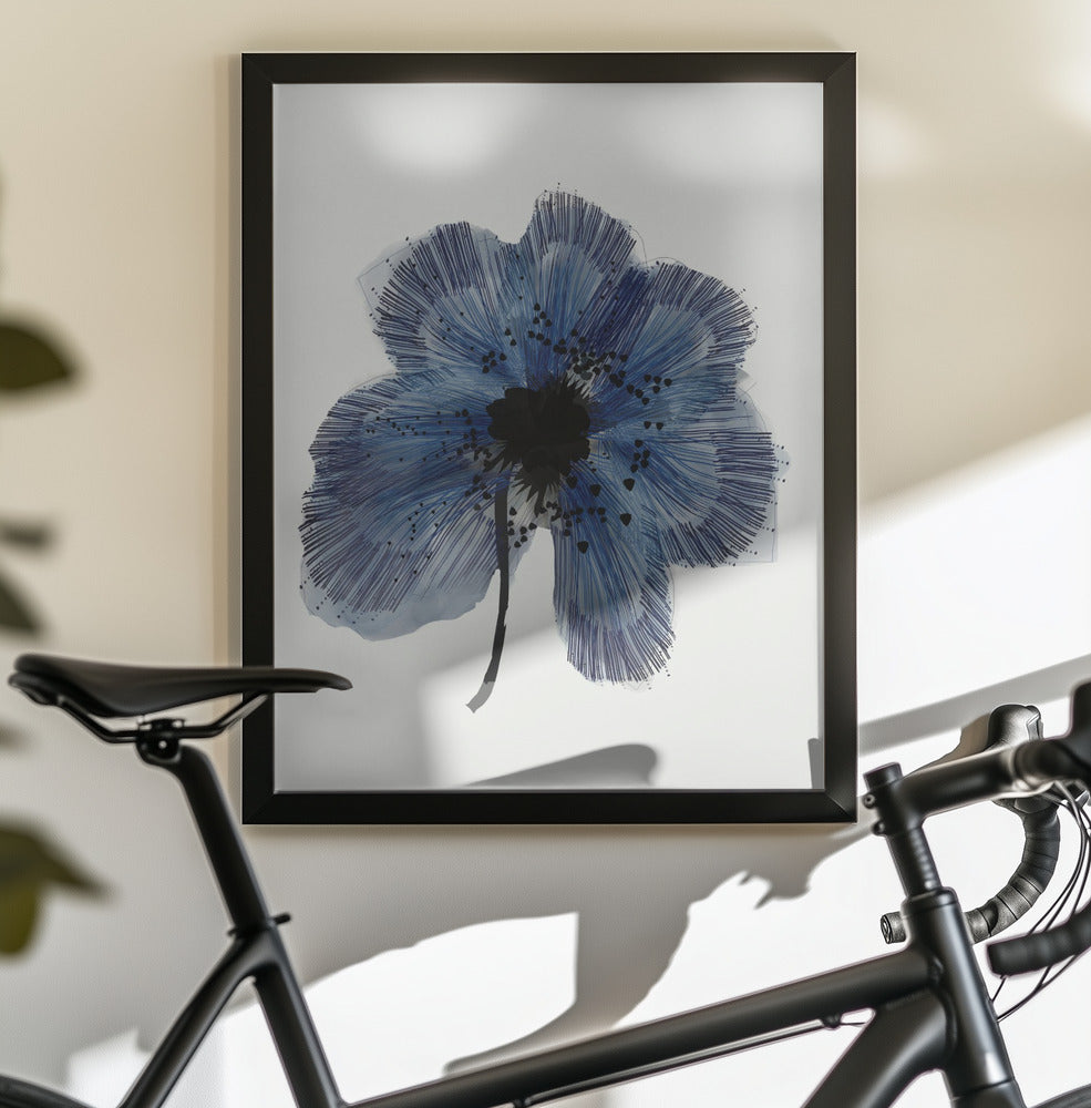 Blue Flower 2 - Poster / Art Print - interiör