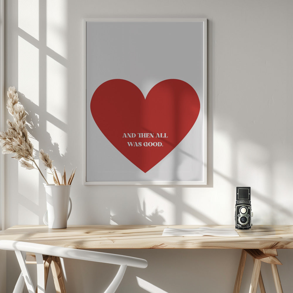 All Good - Poster / Art Print - interiör