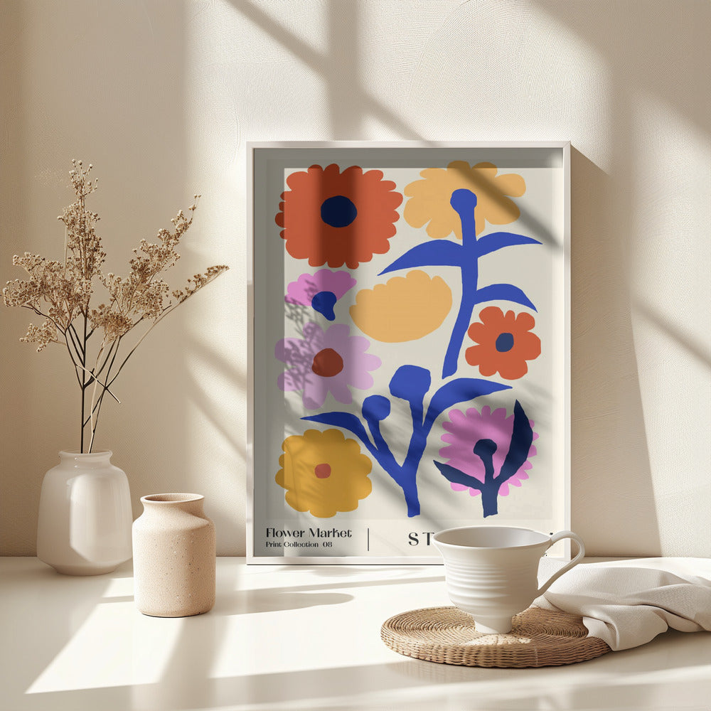 Flower Market. Stockholm - Poster / Art Print - interiör