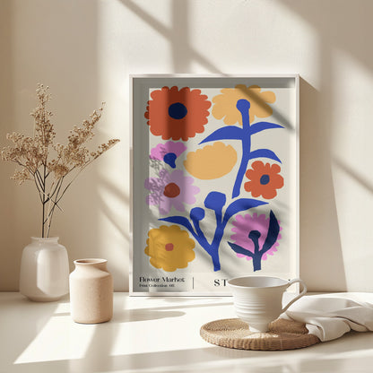 Flower Market. Stockholm - Poster / Art Print - interiör