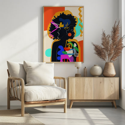 Modern Abstract Woman 4 - Poster / Art Print - interiör