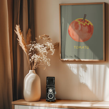 Tomato in Green - Poster / Art Print - interiör