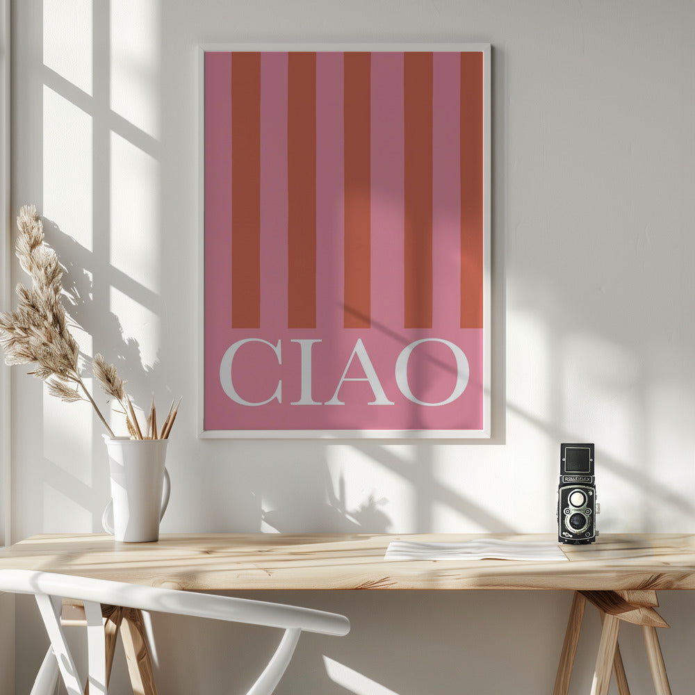 Ciao Stripes - Poster / Art Print - interiör