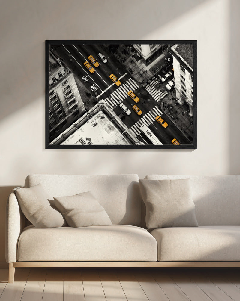 Yellow Flow - Poster / Art Print - interiör