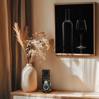 Wine In the Dark - Poster / Art Print - interiör