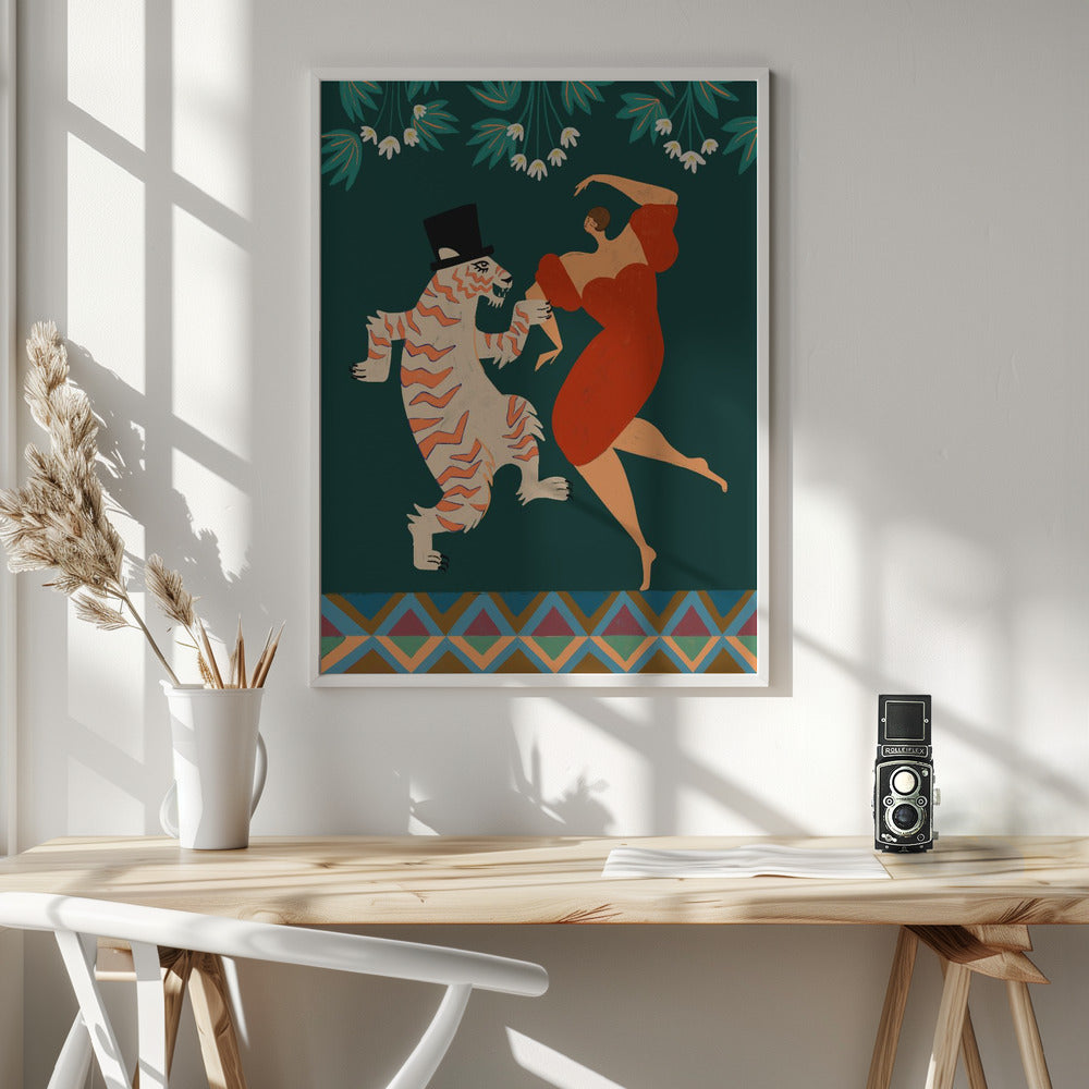 A Date With a Wild Cat - Poster / Art Print - interiör
