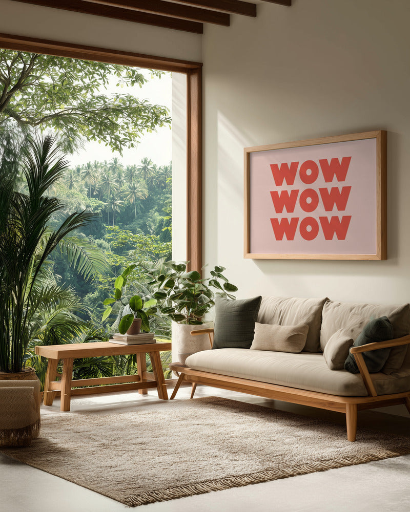 WOW WOW WOW - Poster / Art Print - interiör