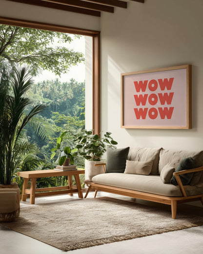 WOW WOW WOW - Poster / Art Print - interiör