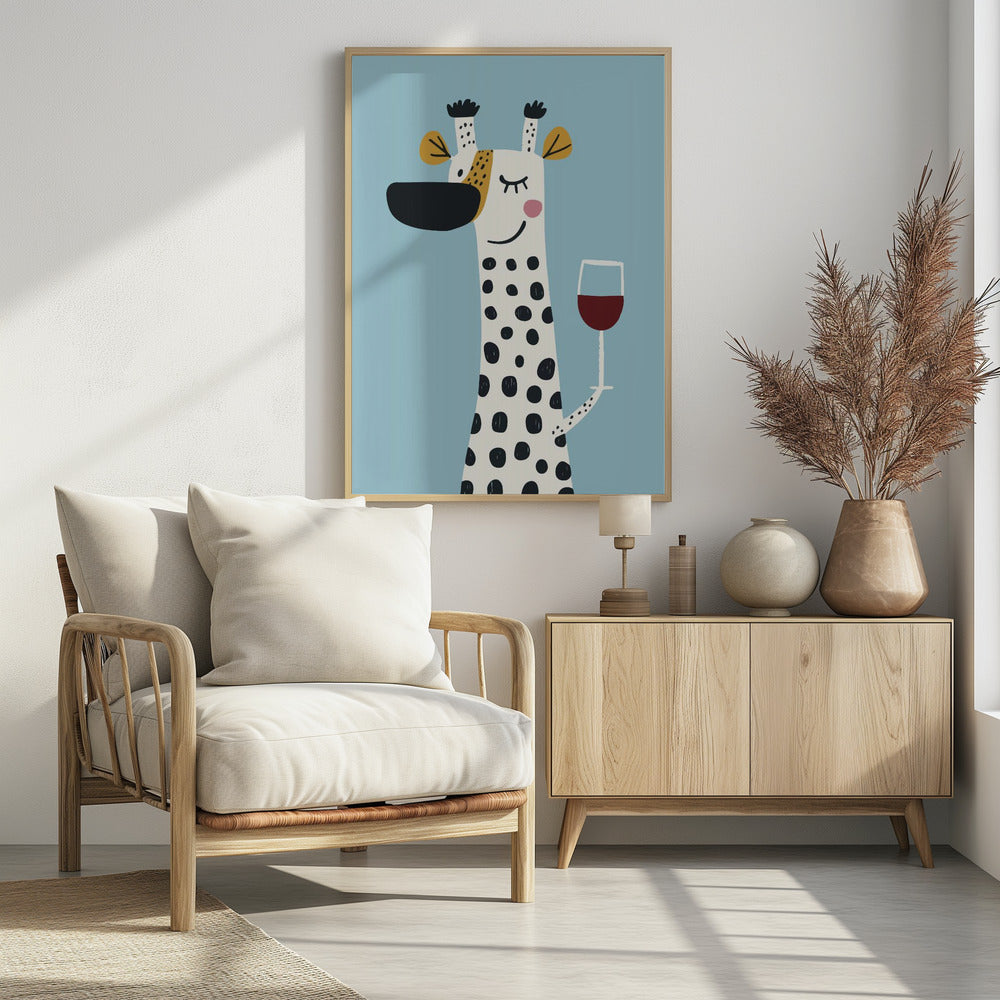 Cute Cartoon Cheers No 1 - Poster / Art Print - interiör