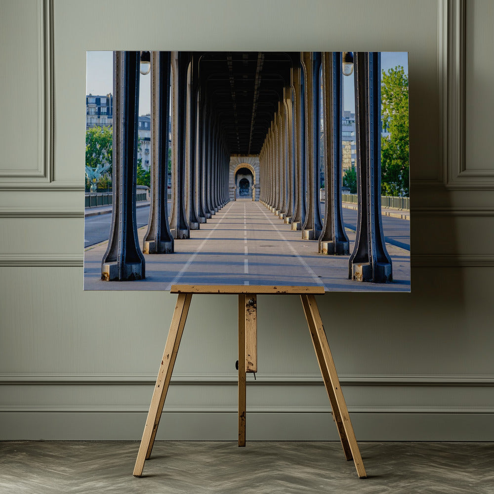 Bir Hakeim bridge perspective Paris - Poster / Art Print - interiör