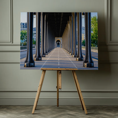 Bir Hakeim bridge perspective Paris - Poster / Art Print - interiör