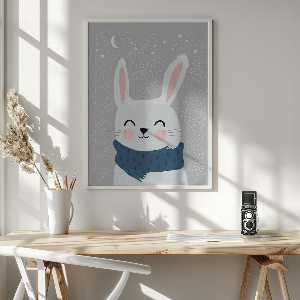 Snow Bunny - Poster / Art Print - interiör