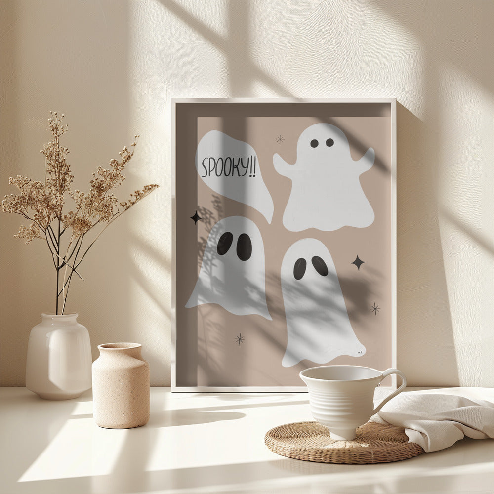 Spooky Ghosts - Poster / Art Print - interiör