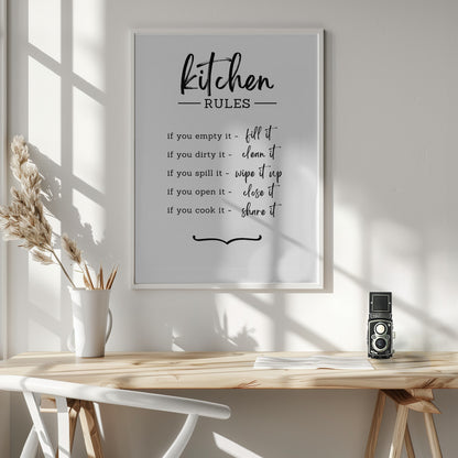 Kitchen Rules - Poster / Art Print - interiör