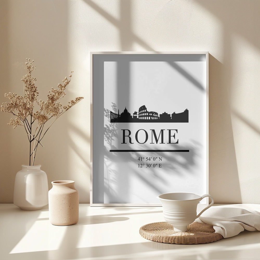 Black Skyline 72 - Poster / Art Print - interiör