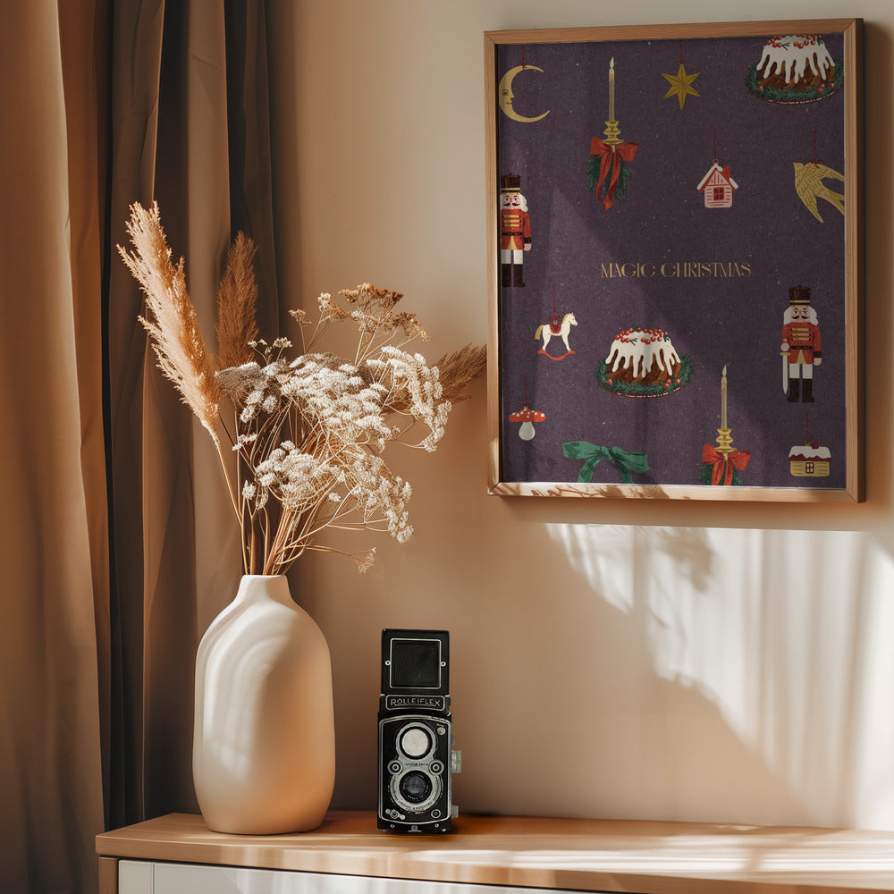 Cozy Christmas Things - Poster / Art Print - interiör