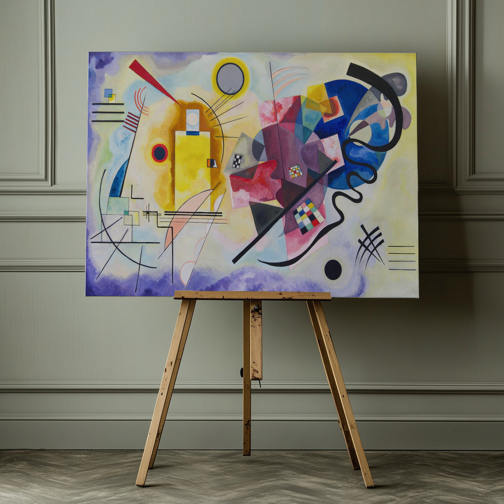Yellow Red Blue - Poster / Art Print - interiör