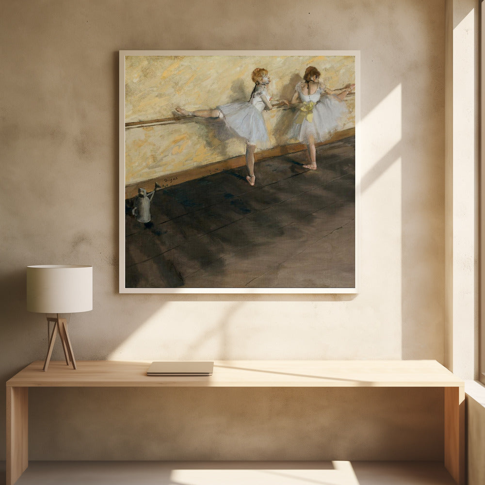 Dancers Practicing At the Barre - Poster / Art Print - interiör