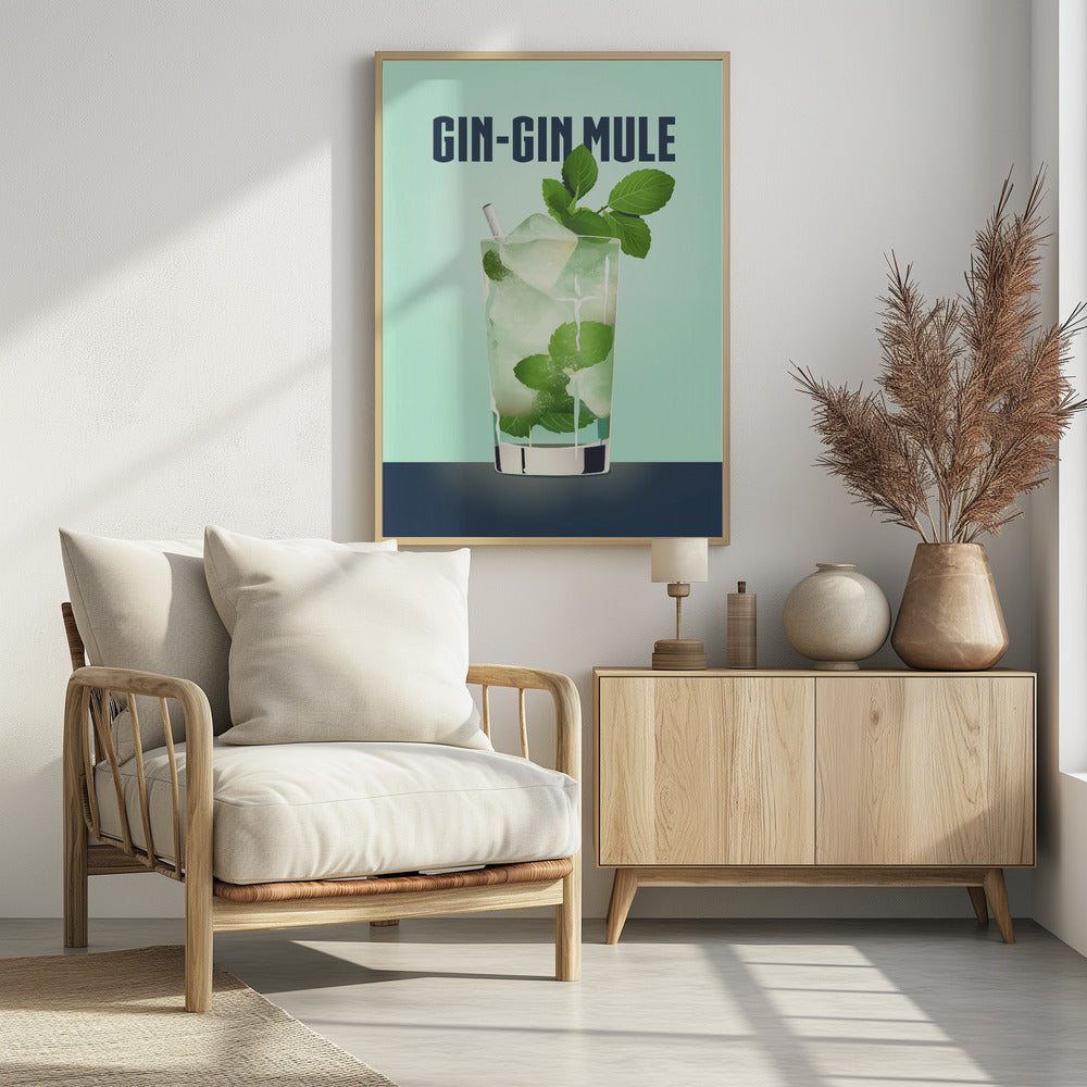 Gin Gin Mule - Poster / Art Print - interiör