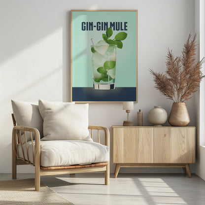 Gin Gin Mule - Poster / Art Print - interiör